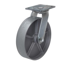 8″x2″Heavy Duty Caster Steel Cast Iron Wheel,Casters,Capacity1500-6000LB