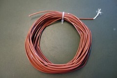 50 Ft – 16 Awg Stranded 600V Silver Plated Copper Teflon/ PTFE Wire – BROWN #2