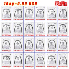Dental Orthodontic Super Elastic Niti Rectangular Arch Wire Ovoid/Nature Form SA