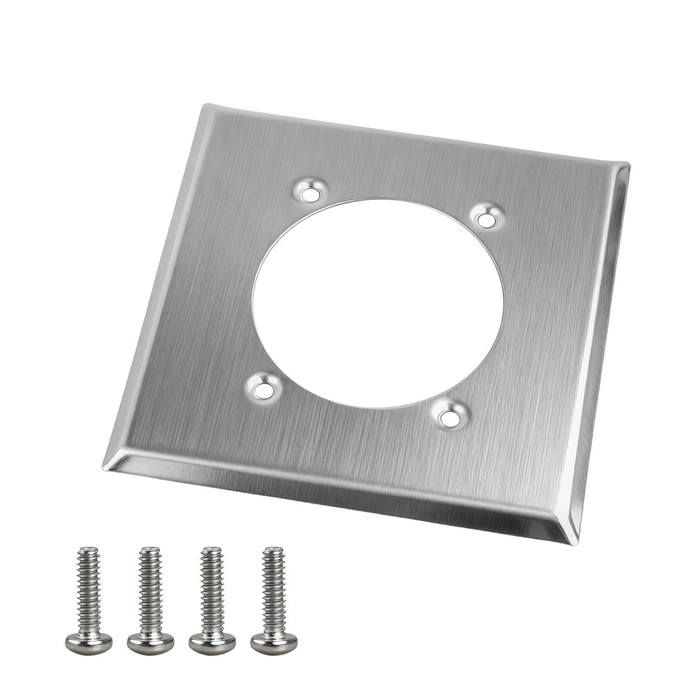 NEW Hole Dia. 2.48″ Outlet Cover Wall Plate 2 Gang for 14-50R Hubbell HBL9450A