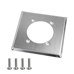 NEW Hole Dia. 2.48″ Outlet Cover Wall Plate 2 Gang for 14-50R Hubbell HBL9450A