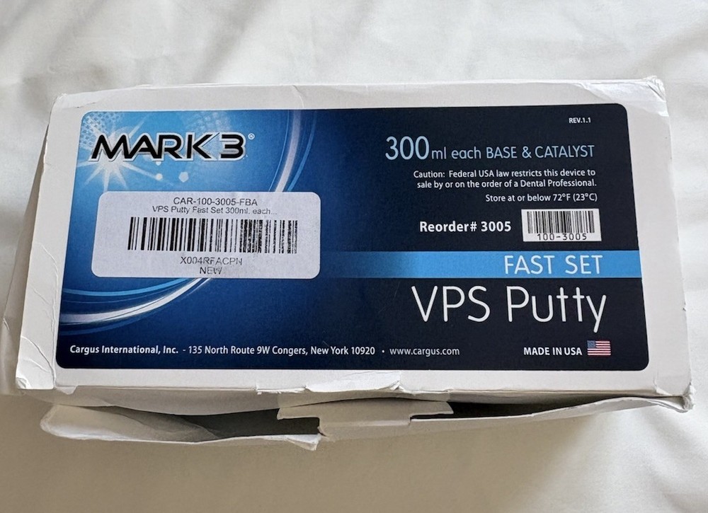 DEFEND PUTTY FAST SET VPS IMPRESSION MATERIAL KIT 300ML EACH OF BASE & CATALYST