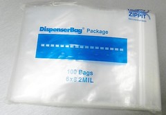 100 Reloc Zippit Bags 6″x8″ Clear 2mil Poly Reclosable Zip Seal Slide Lock Bag