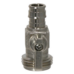 1 Pack XFITTING 1/2″ Pex A X 3/4″ GHT Valve , Expansion Garden Valve , F1960