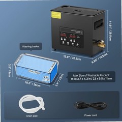 40kHz 60L Degassing Ultrasonic Cleaner Stainless