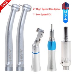 NSK Style Dental High Low Speed Handpiece / Kit 2/4 Holes Air Turbine