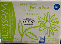 Latex Glove Premium Coats Powder Free Exam Glove 10 Boxes X 100 Gloves, S/M/L/XL