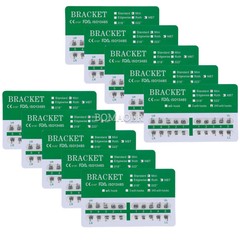 100 Kits Orthodontic Monoblock Metal Brackets, MBT 0.022″ 3-4-5 Hooks, 20pc/Kit