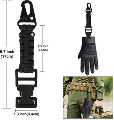2PCS Tactical Glove Clip Holder Anti-Slip Nylon Work Glove Holder Clip, for Tact