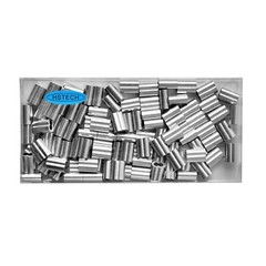 1/8″ (3Mm) Aluminum Crimping Loop Sleeve for Wire Rope, Cable Ferrule (100Pcs)