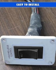 30 Amp DPDT Momentary Switch, On-Off-Momentary On Rocker Switch 6 Pin for Many F