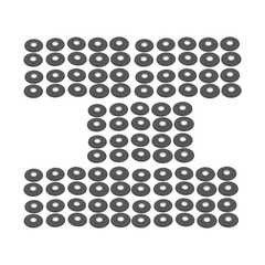 100 Pcs 4-1/2″×7/8″ 40 Grit Premium Zirconia Flap Disc Sanding Grinding Grey