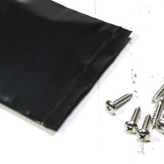 100pc Two-Sided Black Soft Plastic Sealable QuickQlick™ Bags ~2.5x4in Outer Size