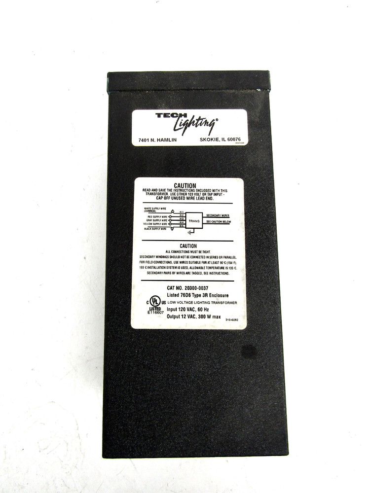 Tech Lighting Remote Transformer 700AT300T – 12V, 300W (213932) New Old Stock
