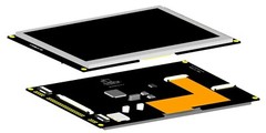 7″ 7 inch TFT LCD Display Module w/R-Touch Screen Panel,I2C,Serial SPI,Tutorial