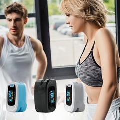 Finger Pulse Oximeter Blood Oxygen Saturation Heart Rate Measuring SpO2 Monitor