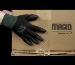 ROC Lightweight Polyurethane Palm Coated Work Gloves, 12 Pairs, BP169