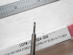 NEW ACCUPRO USA .060″ CUT DIA X .090″ LOC X 2-1/2″ L 3FL CC CARBIDE BALL ENDMILL