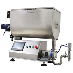 10-50000ml Rotary Pump Filling Machine Liquid Paste Filler 80L Mixing Hopper110V