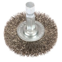 Forney 1-1/2 in. Crimped Wire Wheel Brush Metal 1/4 in hex Shank 6000 rpm 1 pc