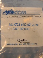 M/A-Com 4702-6110-0 OSSP Jack RF Coaxial Termination DC-18GHz 0.5W