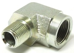 3/4″ Male NPTF x 3/4″ Female NPTF 90° Elbow Plated Steel Hydraulic <5502-12-12
