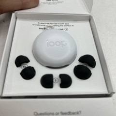 Loop Quiet 2 Ear Plugs for Noise Reduction 14 Rating BLACK Open Box