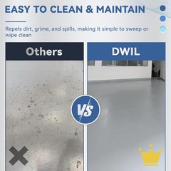 Garage Floor Epoxy Kit with Primer, Garage Floor Paint with Tools, Epoxy Coating