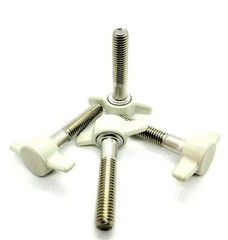 3/8″ Thumb Screw T Bolts Gray Plastic Tee Wing Clamping Knob Stainless Steel