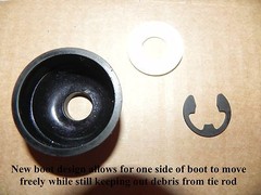 Kubota BX,B,GR Inner Tie Rod Boots (2) USA made not China copy 1 yr warranty