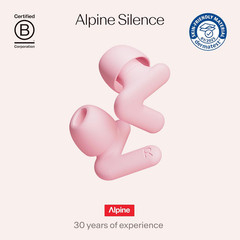 Alpine Silence Earplugs for Sleep, Focus & Travel – V-Shape Snug Fit & Soft O…