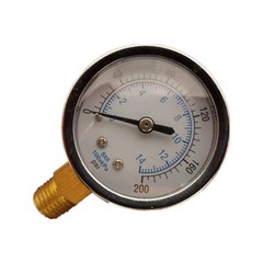Pressure Switch Air Compressor 145-175 Psi 4 Port 26AMP w/0-200 psi Gauge & 200