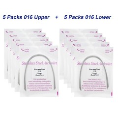 100Pcs Dental Orthodontic Arch Wire Stainless Steel NiTi Ovoid Natural 014 16X22