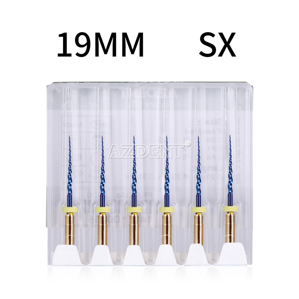 AZDENT Dental Endo Rotary Files Gold Taper NITI Endodontic Files Size#18-#30