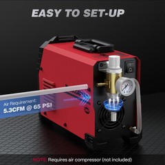 ARCCAPTAIN 55A Plasma Cutter Non-Touch Pilot Arc High-Frequency 120/240V DIGITAL