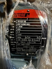 Reliance Electric3 Phase Electric Motor Brand New On Factory Plywood