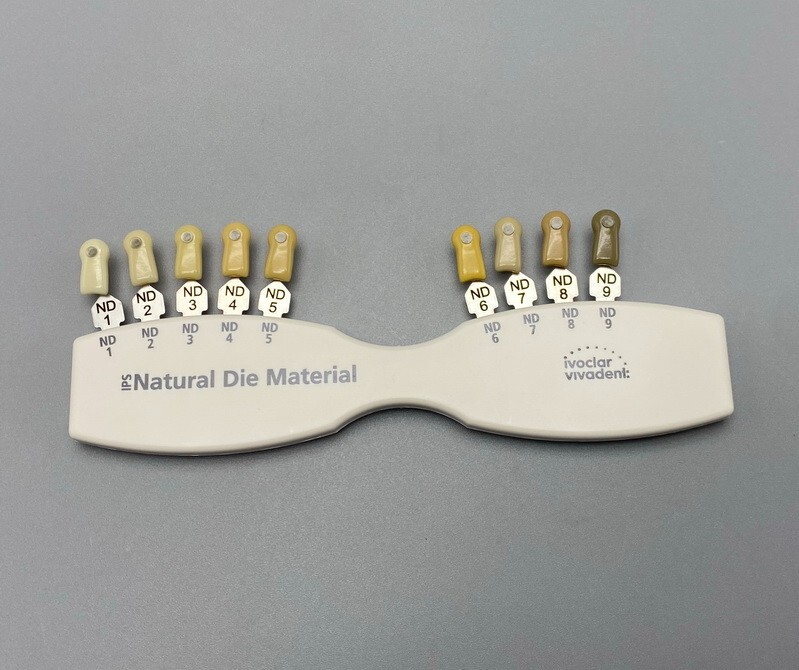 Ivoclar Vivadent Dental Shade Guide A-D 20 IPS Natural Die ND1-9 Bleach Teeth US