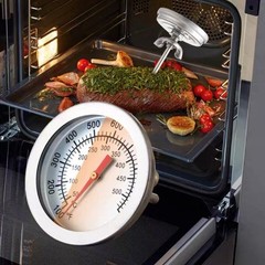 Grill Thermometer 100 ~ 1000 Fahrenheit 50??~400??/100F~1000F Color: Silver