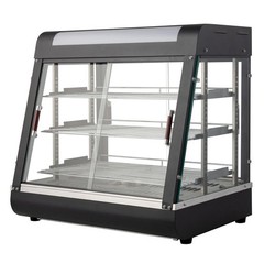 Electric 3 Tiers 26″ Commercial Heat Food Pizza Warmer Display Case Restaurant