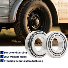 2 Set Fits for 1” Axles Trailer Wheel Hub Bearings Kit, L44643/L44610,1.000″…