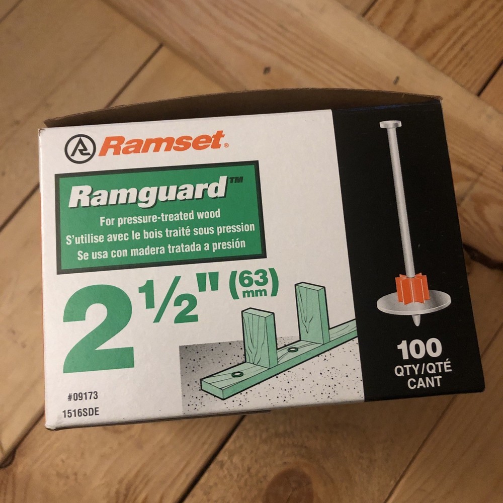 Ramset Ramguard 1516SDE 2-1/2-Inch Drive Pin/Washer 100 pc “SHIPS FREE”