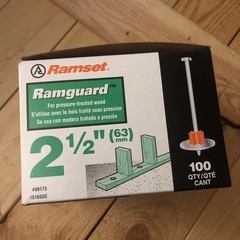 Ramset Ramguard 1516SDE 2-1/2-Inch Drive Pin/Washer 100 pc “SHIPS FREE”