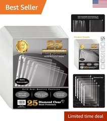 25 Pack Anti-Glare Sheet Protectors 8.5×11 – Durability & Clarity