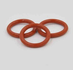 Wire Dia 4mm Food Grade Silicone Rubber Seal O-Ring Red Outter Diameter 15~150mm