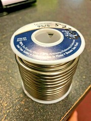 Soft Solder, LEAD FREE, Lucas-Milhaupt, 1 Lb. Roll 95/5