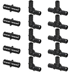 1/2″ Poly PPSU Barb Crimp PEX Fitting, 15pcs Fitting Combo,