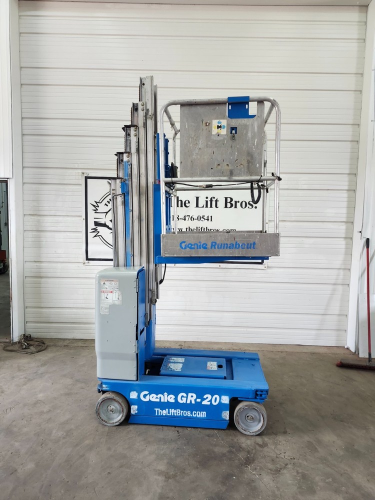 2013 Genie GR20 20′ Electric Vertical Mast Lift Manlift Aerial Skyjack JLG #6129