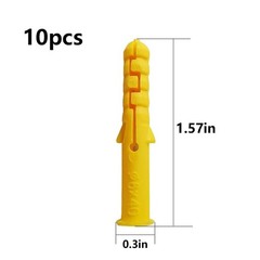 (274 pcs) Plastic Drywall Wall Anchors Kit with Screws， Concrete Screw kit Wa…