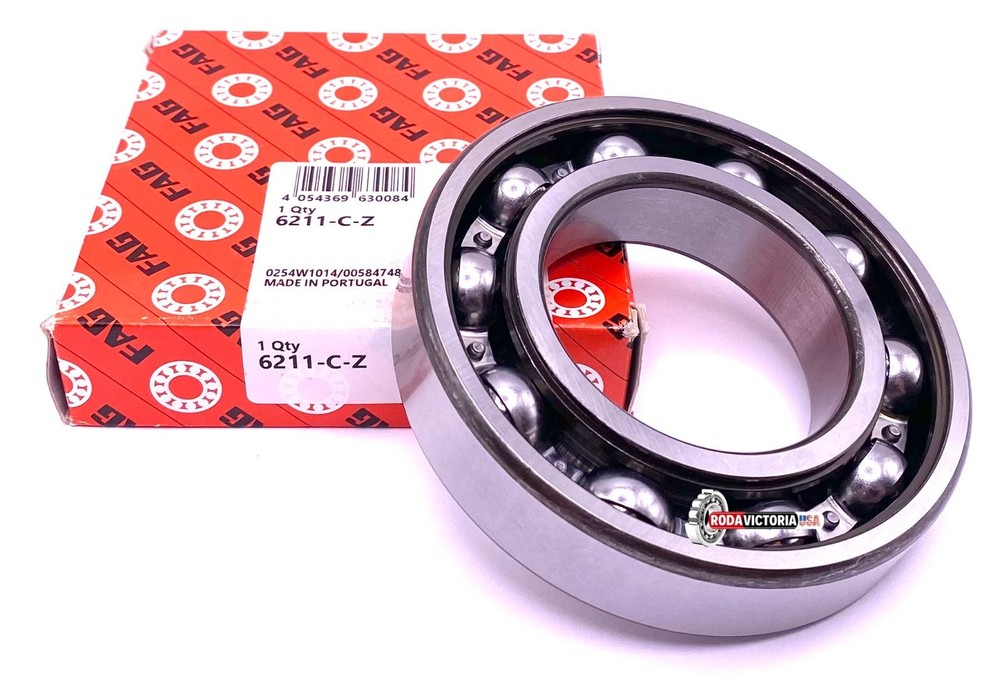 FAG 6211 C Z C3 Deep Groove Ball Bearing, Metal Shielded ONE SIDE 55x100x21 mm