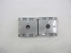 2 Pack Hubbell 3/4″ 2-Gang Weatherproof Box with Lugs 7 Outlets 5348-0